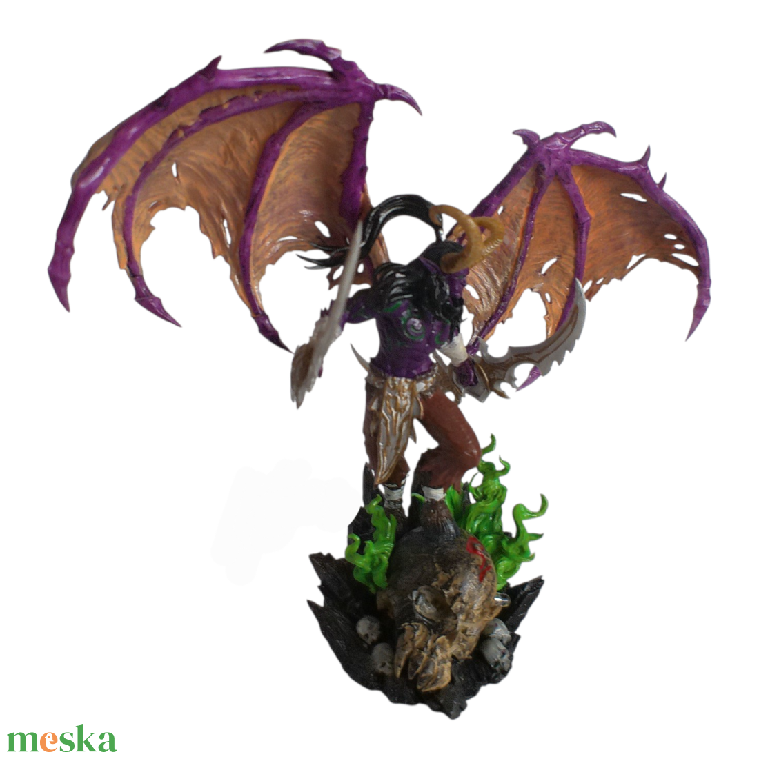 world of warcraft illidan stormrage szobor - otthon & életmód - dekoráció - asztal és polc dekoráció - asztaldísz - Meska.hu