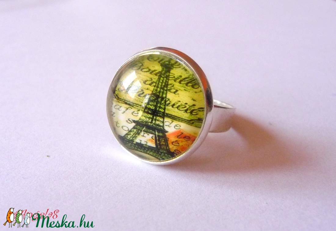 Párizsi romantika gyűrű - ékszer - gyűrű - Meska.hu