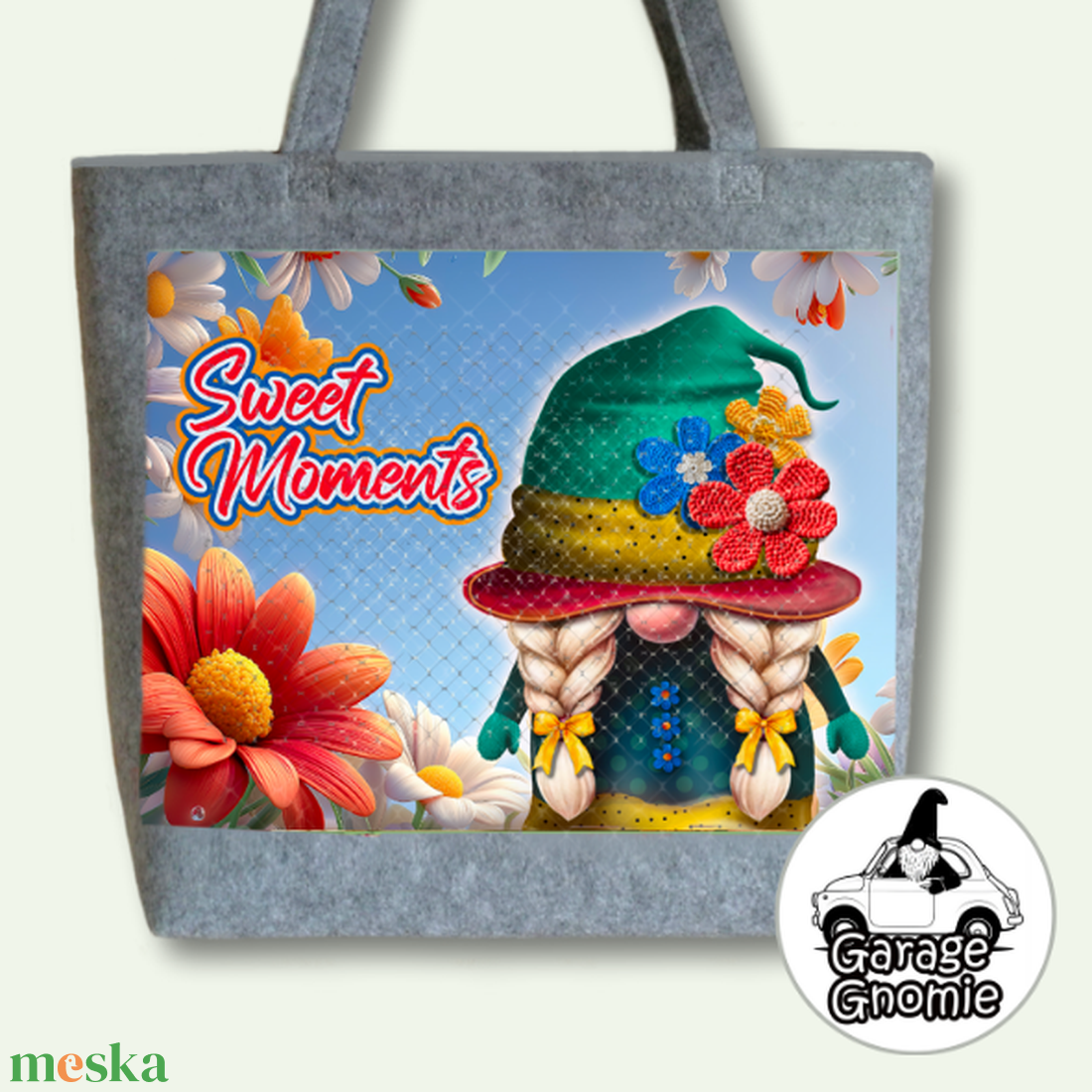 Manós Táska / HILDA - táska & tok - bevásárlás & shopper táska - shopper, textiltáska, szatyor - Meska.hu