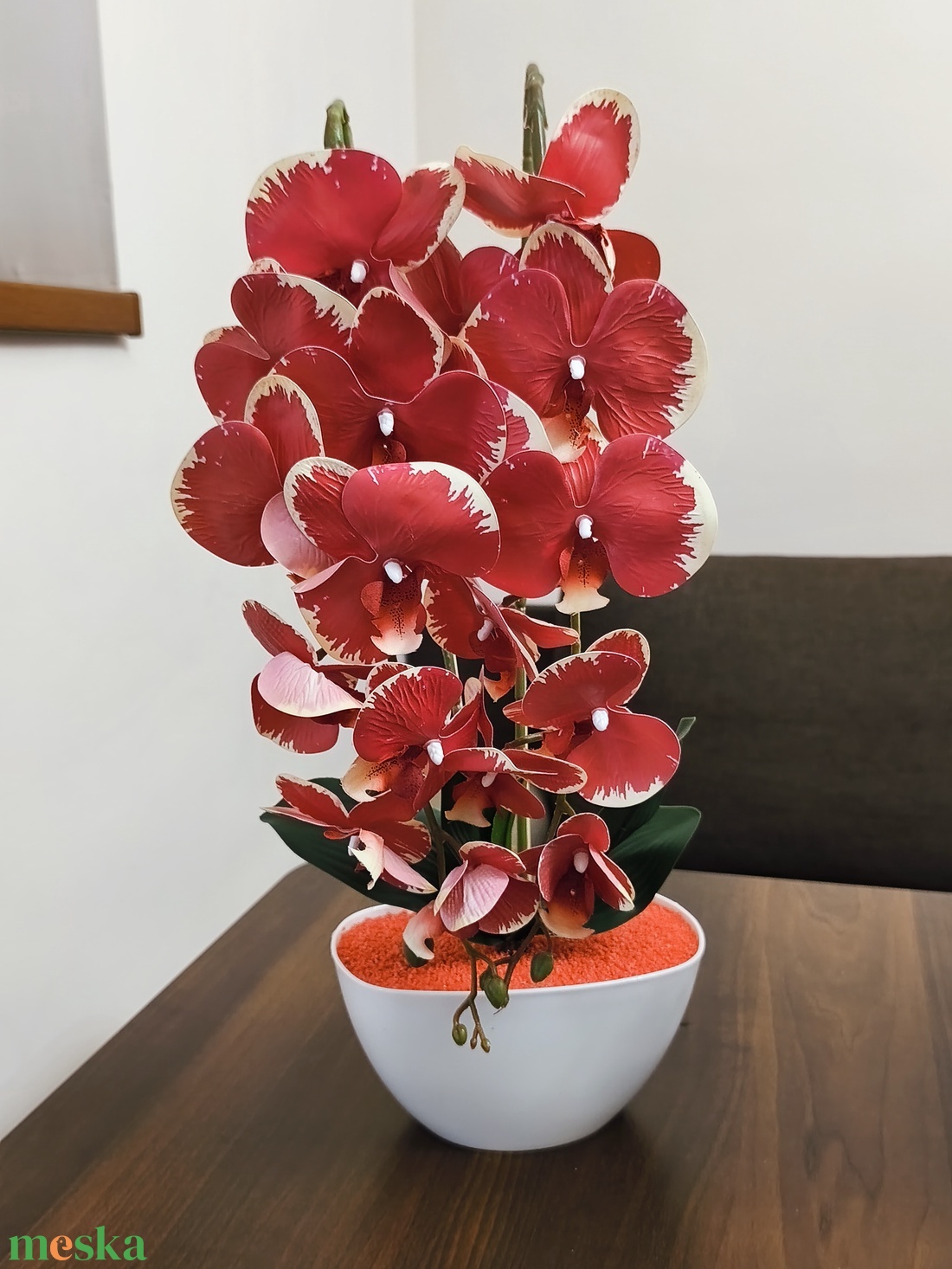Orchidea dekoráció - otthon & életmód - virágdekoráció - virágdíszek - virágdísz kaspóban - Meska.hu