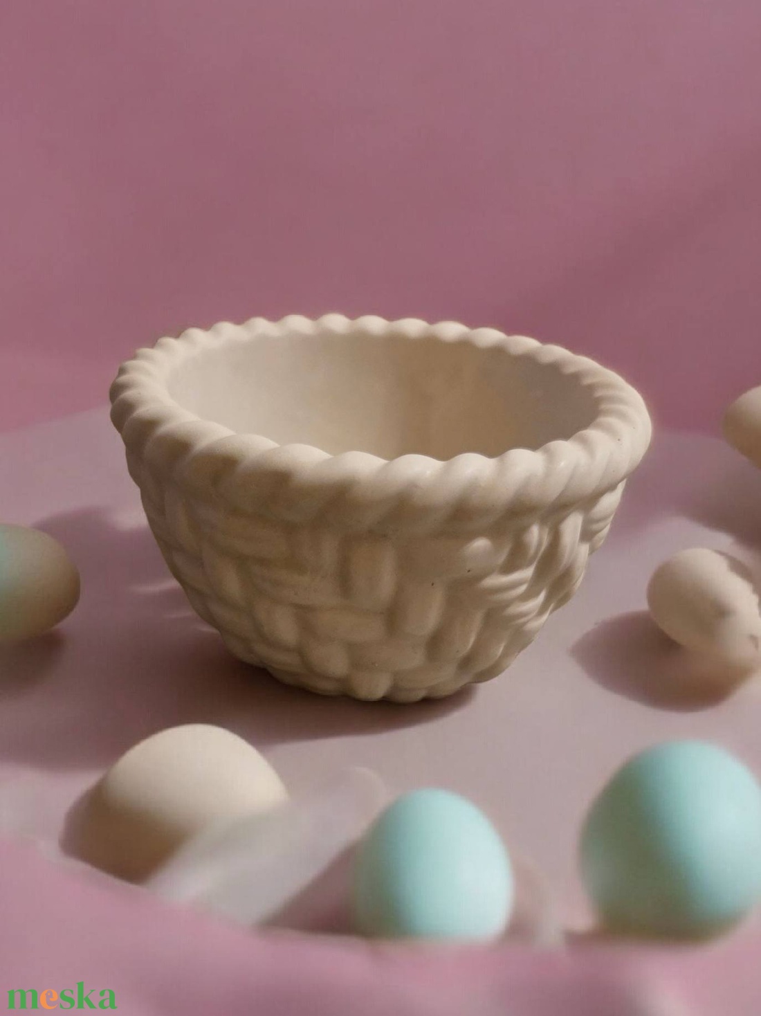 gipsz kosár - kellékek & szerszámok - dekorációs kellékek - figurák - Meska.hu