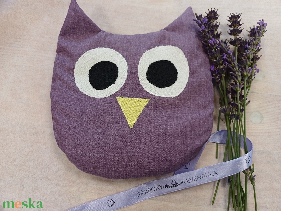 Lila bagoly levendula alvópárna gyerekeknek, ovis alvóka, tiniknek, felnőtteknek - játék & sport - ovis felszerelés - egyéb ovis kiegészítő - Meska.hu