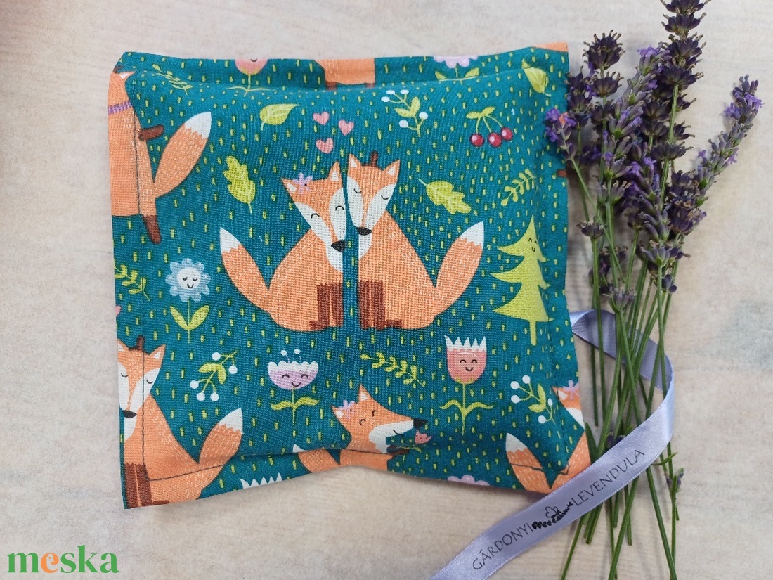 Rókás levendula alvópárna gyerekeknek, ovisoknak, alvóka, tiniknek, felnőtteknek - játék & sport - ovis felszerelés - ovis párna, kispárna - Meska.hu