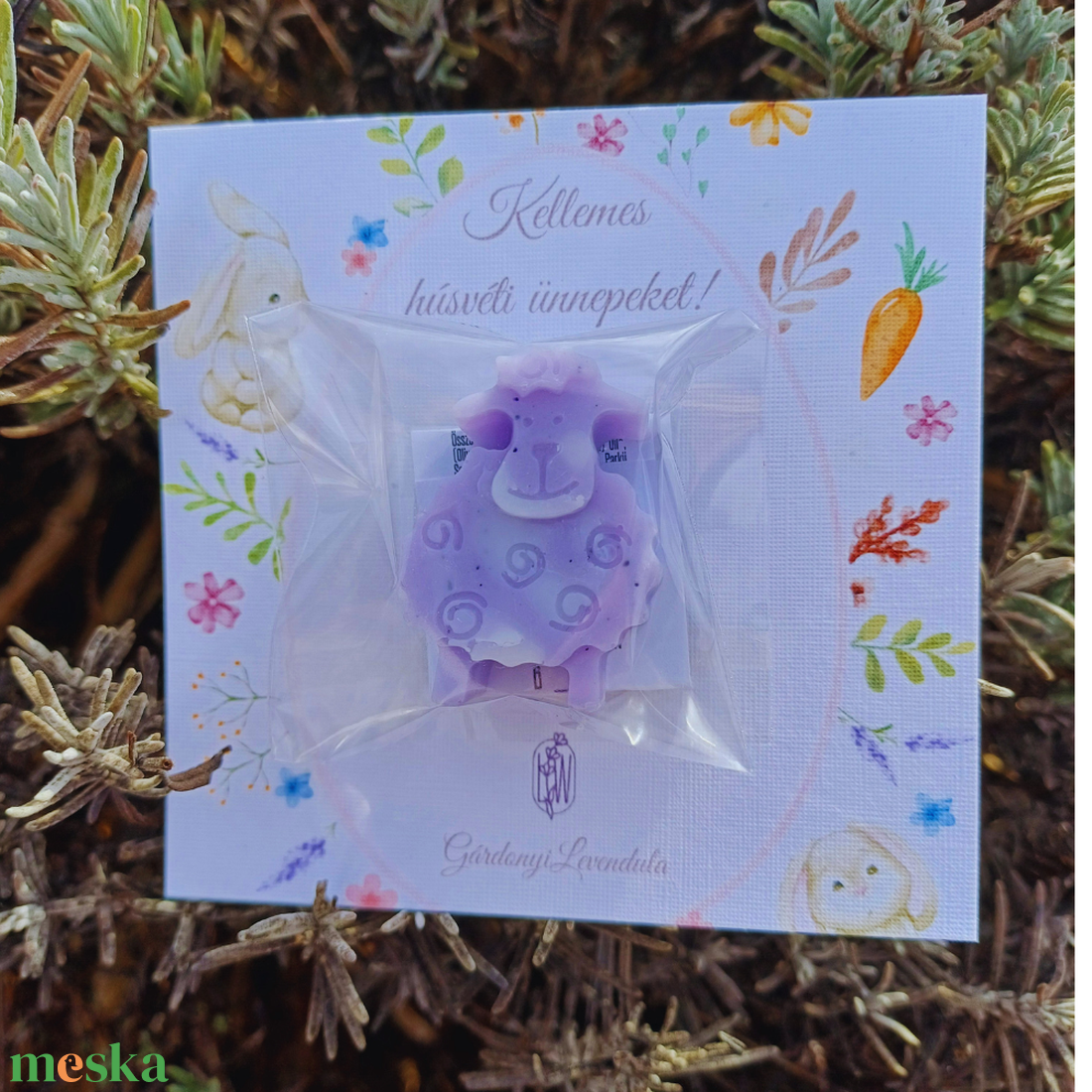 Húsvéti képeslap illatviasszal - otthon & életmód - papír, írószer - ajándékozás kellékei - képeslap, üdvözlőlap - Meska.hu