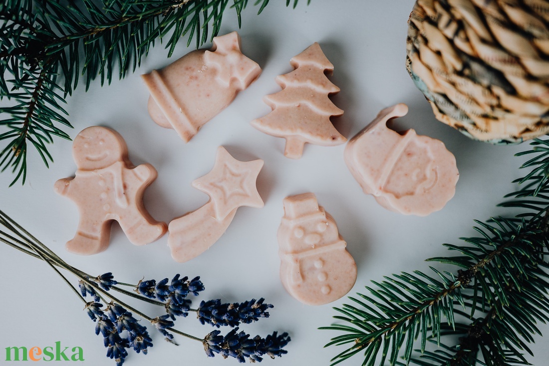 Karácsonyi mini szappan - szépségápolás - szappan & fürdés - kézműves szappan - Meska.hu