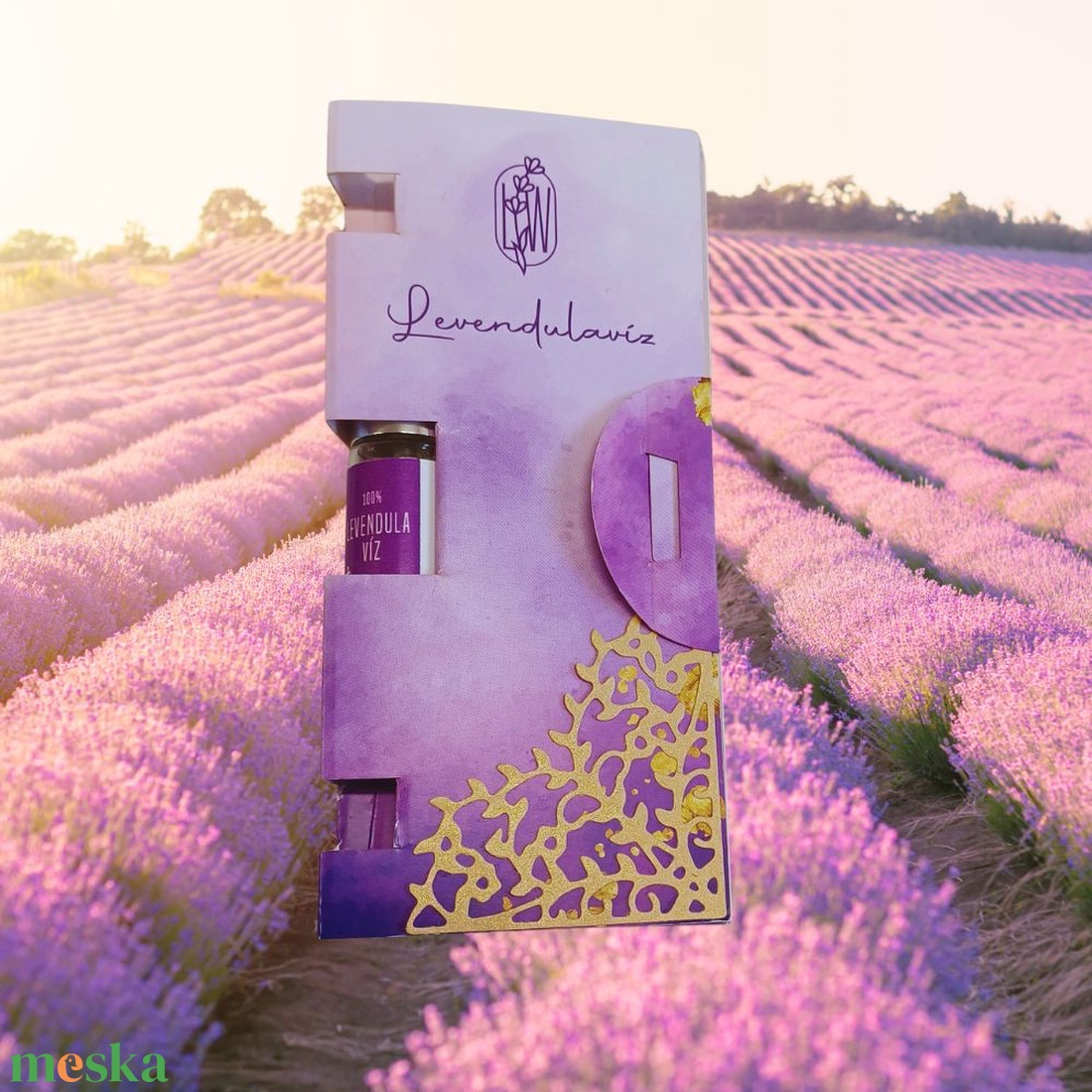 Levendulaolaj elegáns golyós üvegcsében - esküvő - emlék & ajándék - köszönőajándék - Meska.hu