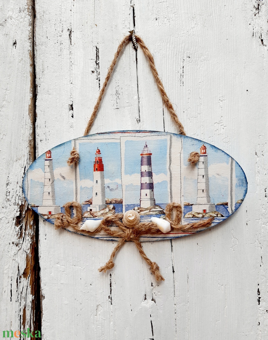 Tengerparti hangulat-Dekorációs tábla, nyári dísz - otthon & életmód - dekoráció - dísztárgy - Meska.hu
