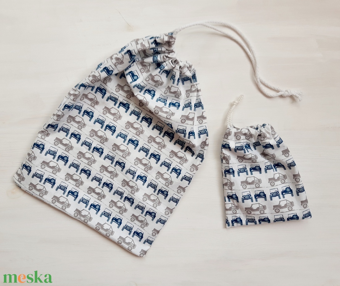 Jeep-zsák szett, tornazsák, ruhazsák szett 2db, bölcsődébe ,oviba - játék & sport - ovis felszerelés - ovis szett - Meska.hu