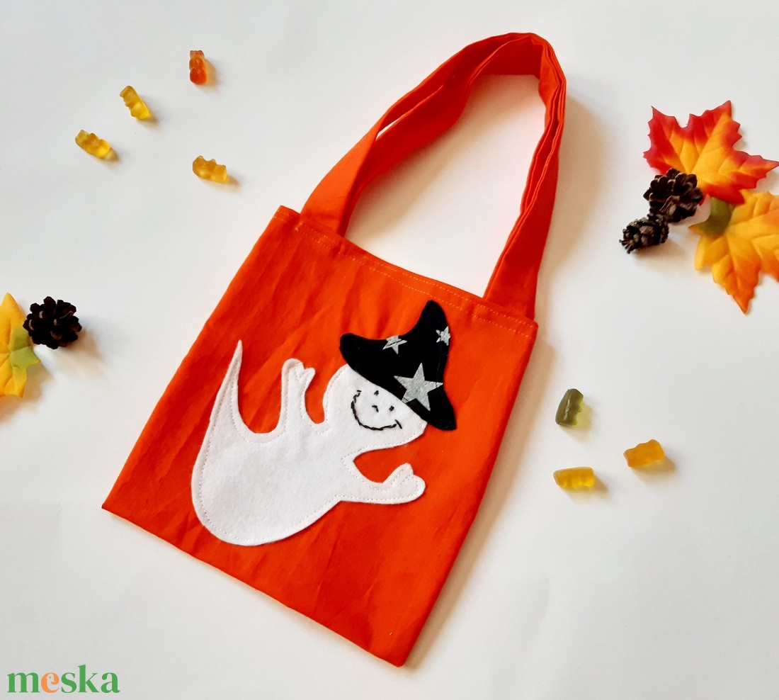 Vidám Szellem- halloween táska gyerekeknek - otthon & életmód - dekoráció - halloween - halloweeni jelmez és kiegészítők - Meska.hu