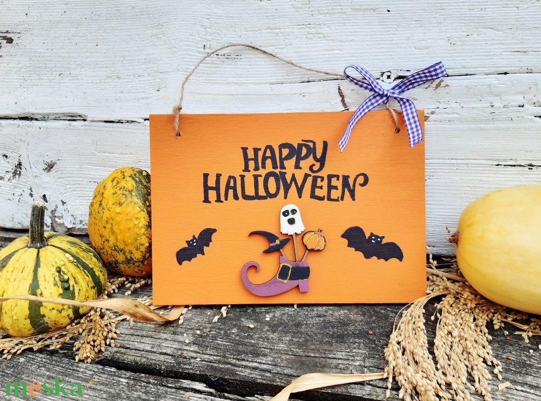 Ajtódísz Halloweenre  Happy Halloween! - otthon & életmód - dekoráció - halloween - halloweeni ajtódíszek és ablakdíszek - Meska.hu