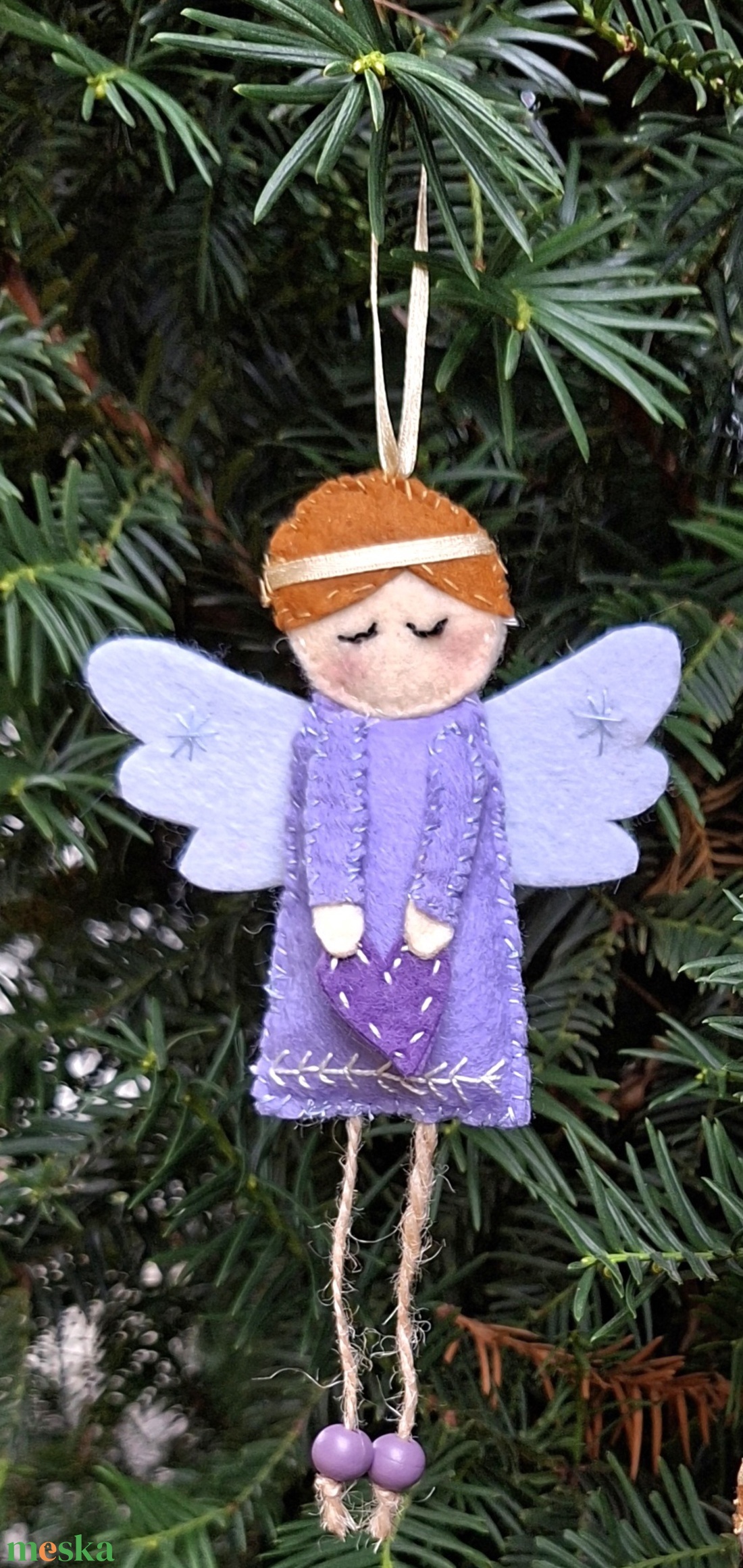 Karácsonyi Angyal- karácsonyfadísz, függődísz, dekoráció 3 db - karácsony - karácsonyi lakásdekoráció - karácsonyfadíszek - Meska.hu
