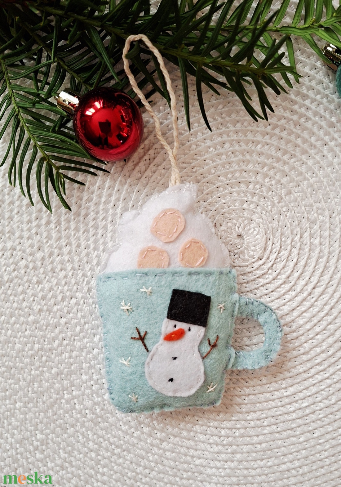 Karácsonyi kávés bögrék-karácsonyfadísz, ajándékkísérő, dekoráció - karácsony - karácsonyi lakásdekoráció - karácsonyfadíszek - Meska.hu