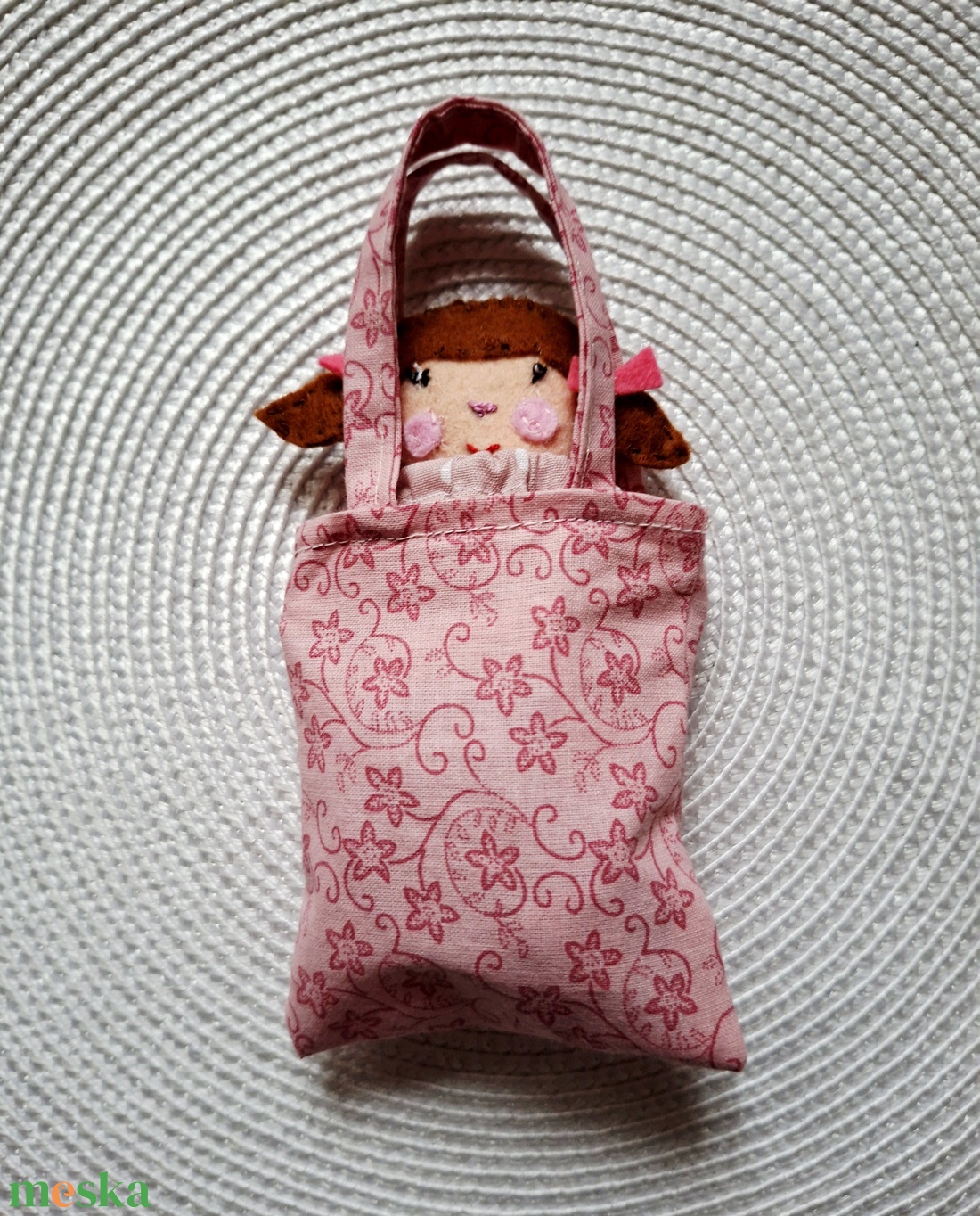 Panka piknikje- szütyős textiljáték, Azonnal vihető - játék & sport - szerepjáték - Meska.hu