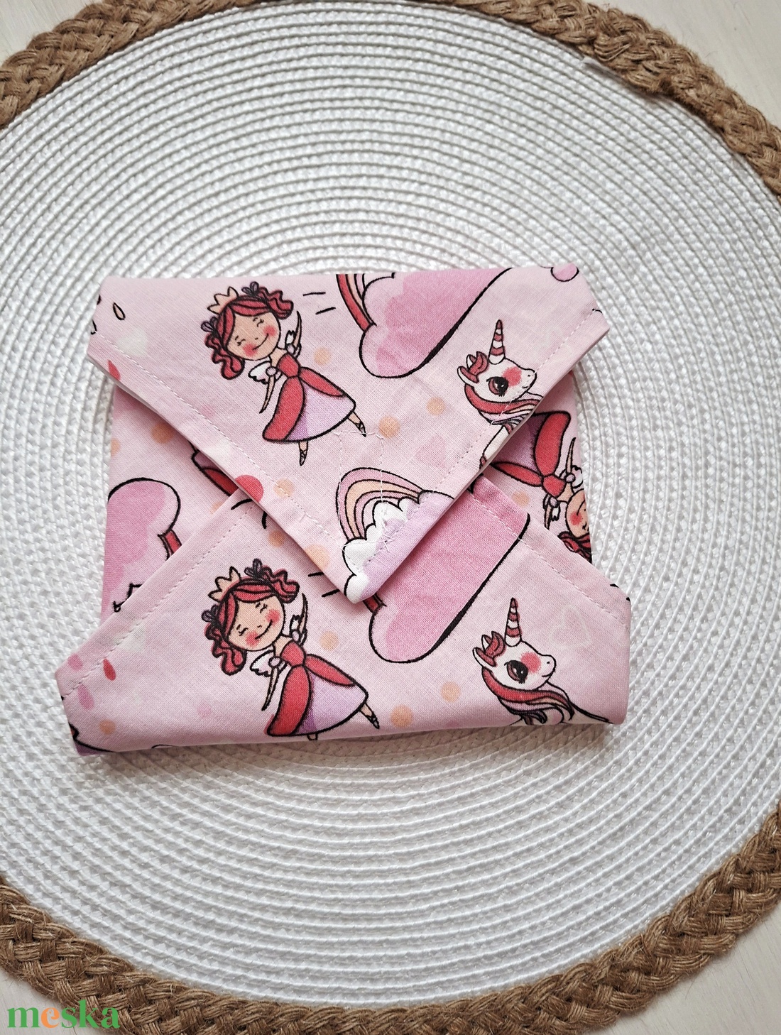 Tündéres újra szalvéta, textil csomagolás - otthon & életmód - konyhafelszerelés, tálalás - konyhai textil - szalvéta - Meska.hu