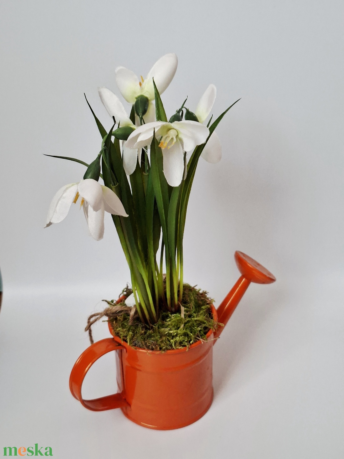 Gyere Tavasz! Hóvirágos  kanna- tavaszi dekoráció, asztaldísz, húsvéti dísz - ünnepi díszek, dekorációk - húsvéti díszek és dekorációk - húsvéti asztaldíszek - Meska.hu