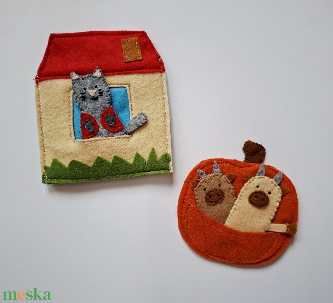 Iciri- piciri c. meséhez filc ujjbáb készlet  - játék & sport - bábok - ujjbáb - Meska.hu
