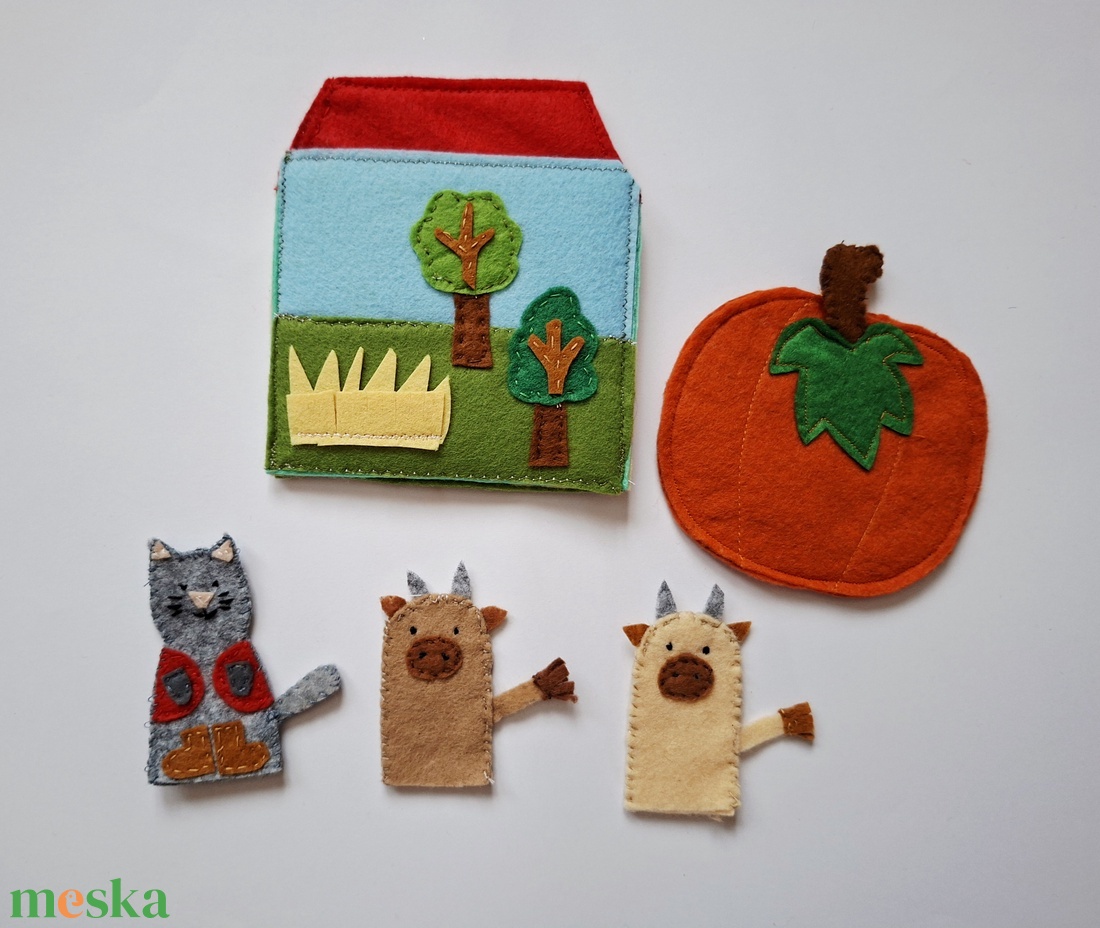 Iciri- piciri c. meséhez filc ujjbáb készlet  - játék & sport - bábok - ujjbáb - Meska.hu