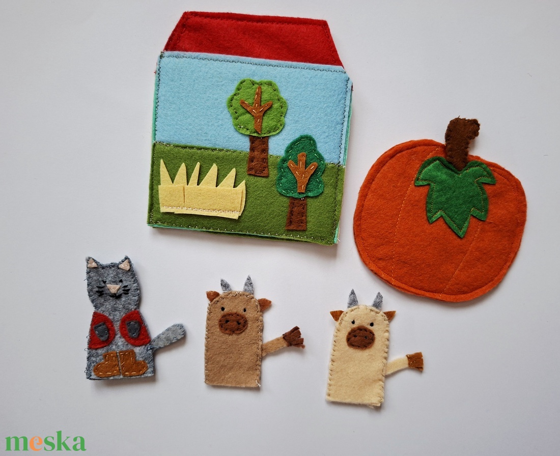 Iciri- piciri c. meséhez filc ujjbáb készlet  - játék & sport - bábok - ujjbáb - Meska.hu