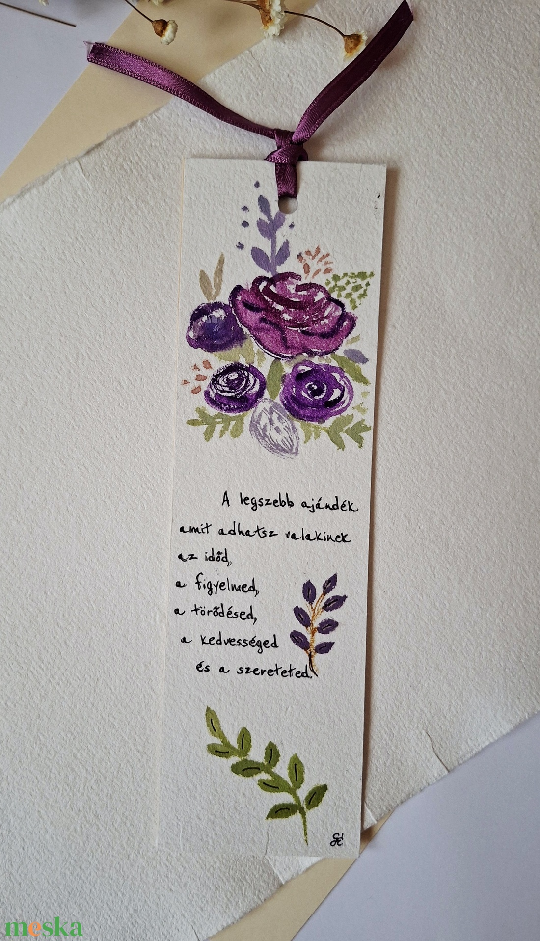 Kézzel festett könyvjelző idézettel -virágok -színes, bohó stílusban óvónéniknek, tanítóknak NÉVRE SZÓLÓAN! - könyv & zene - könyvjelző - Meska.hu