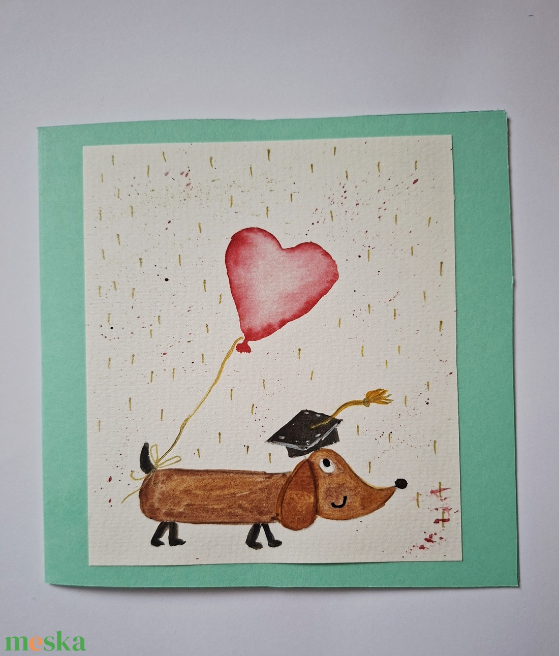 Tacsis ballagó pénzátadó lap, köszöntőlap,  - otthon & életmód - papír, írószer - ajándékozás kellékei - képeslap, üdvözlőlap - Meska.hu