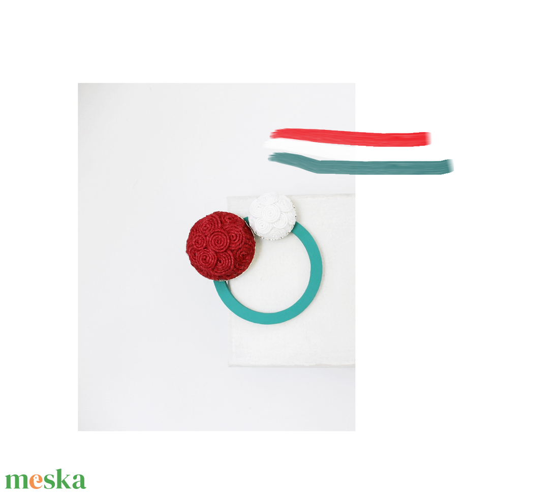 Kokárda - ékszer - kitűző és bross - kitűző - Meska.hu Kokárda - ékszer - kitűző és bross - kitűző - Meska.hu