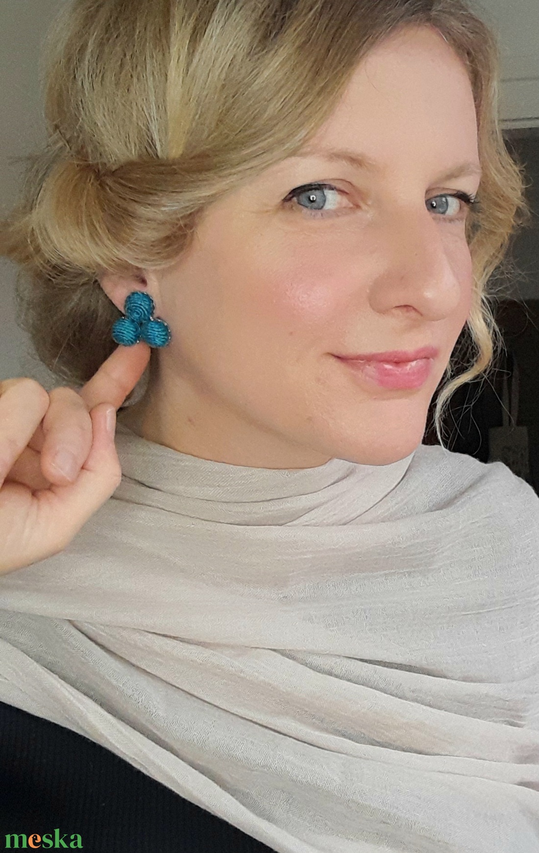 Kender fülbevaló - ékszer - fülbevaló - lógós kerek fülbevaló - Meska.hu