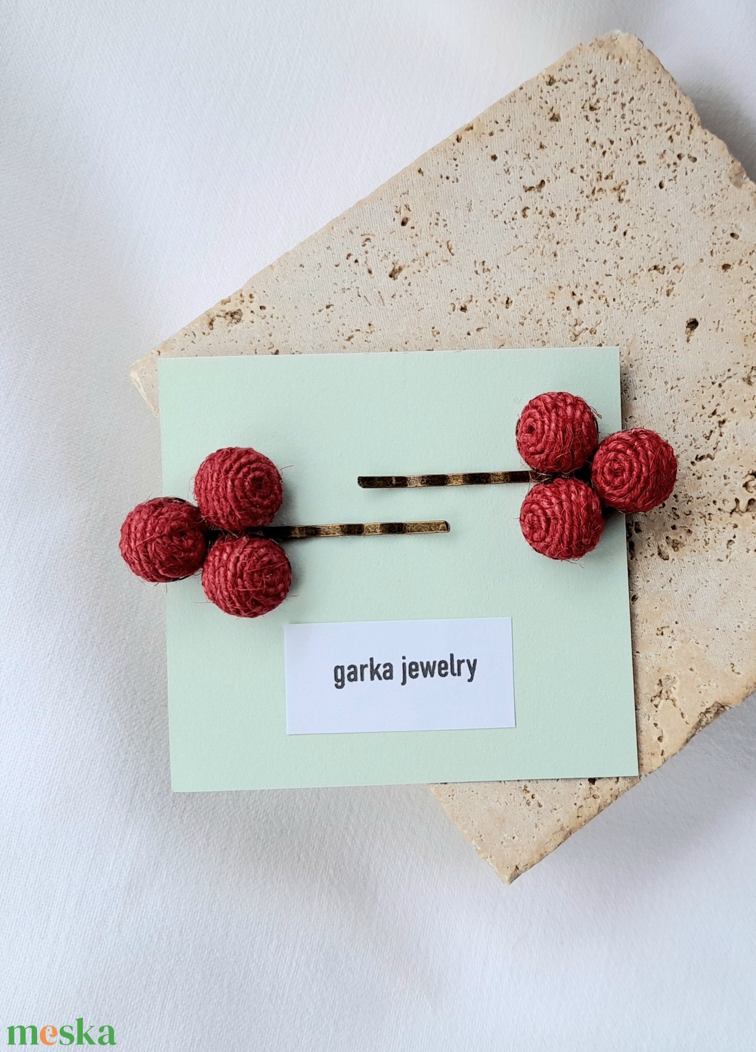 Bogyós hullámcsatok  - ruha & divat - hajdísz & hajcsat - hajcsat & hajtű - Meska.hu