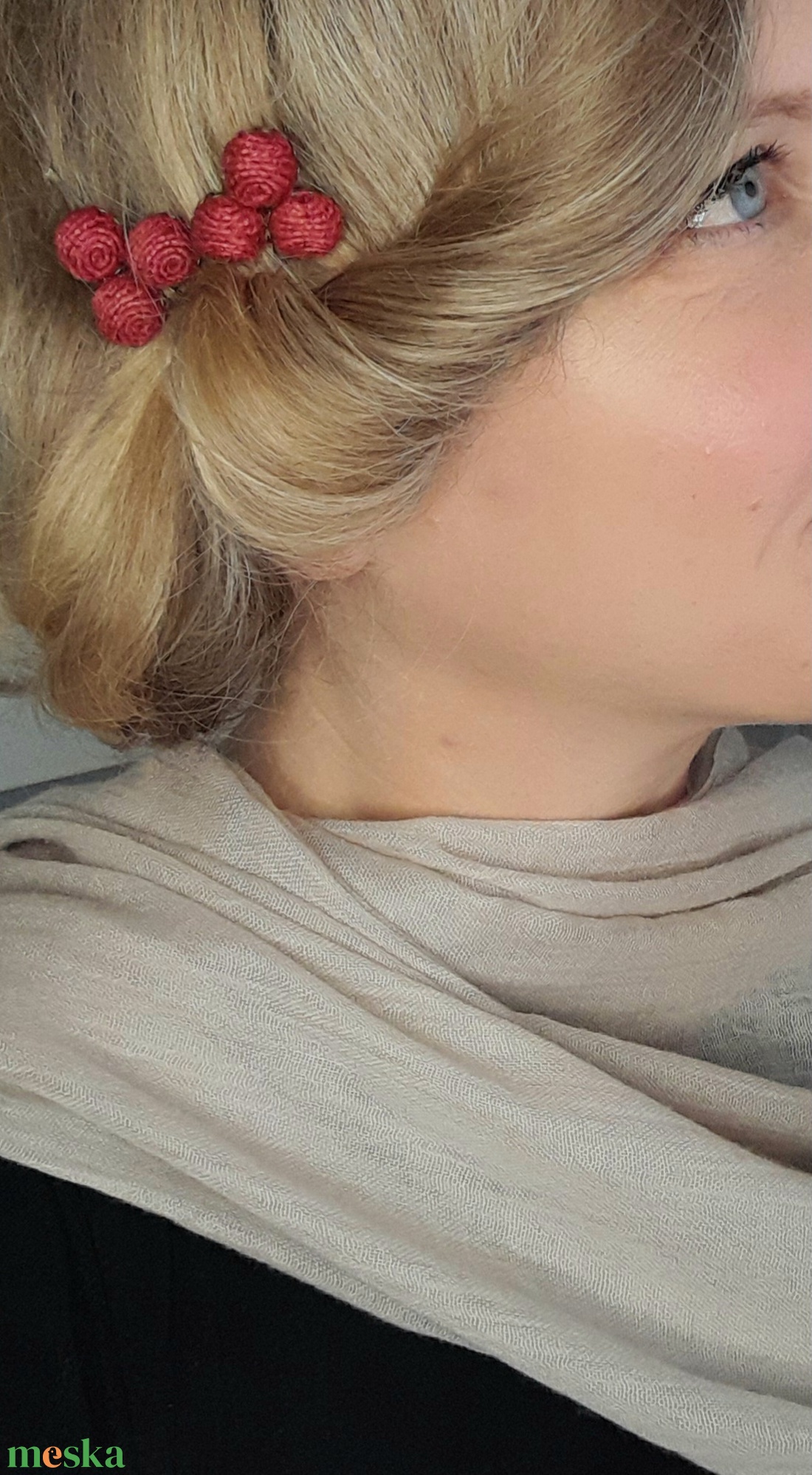 Bogyós hullámcsatok  - ruha & divat - hajdísz & hajcsat - hajcsat & hajtű - Meska.hu