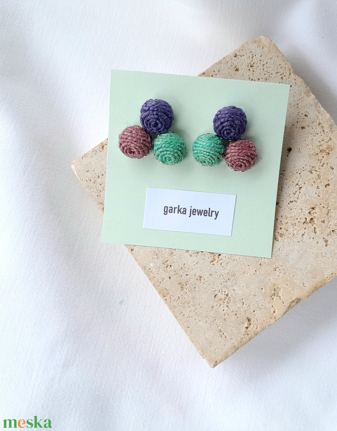 Bogyós fülbevaló - ékszer - fülbevaló - pötty fülbevaló - Meska.hu