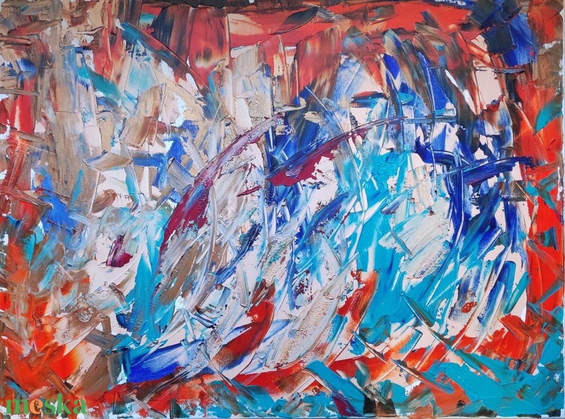 Kavargó színek - művészet - festmény - akril - Meska.hu