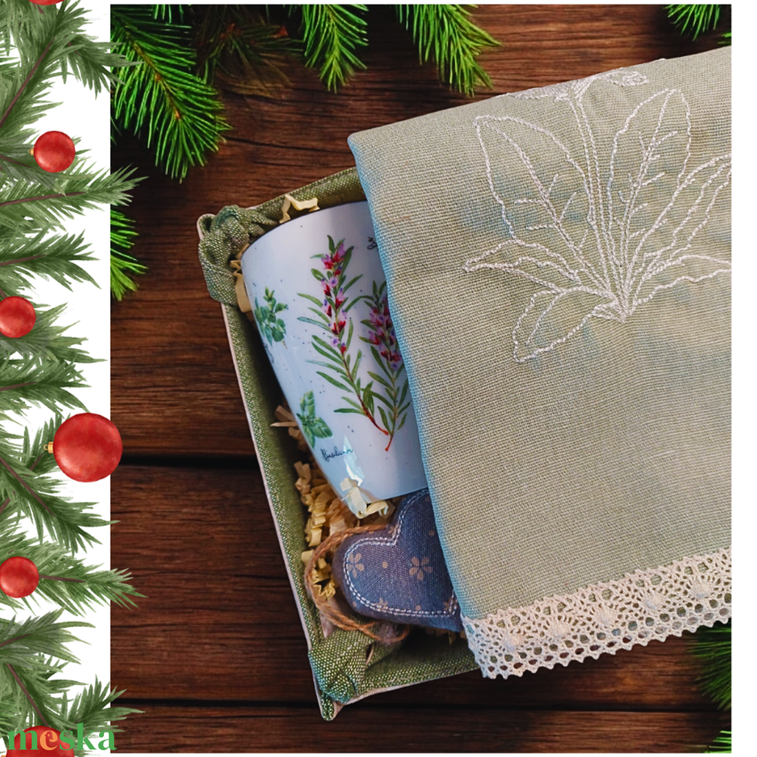 Rozmaring- vászonkosaras ajándék  - élelmiszer - gourmet ajándékcsomag - Meska.hu Rozmaring- vászonkosaras ajándék  - élelmiszer - gourmet ajándékcsomag - Meska.hu