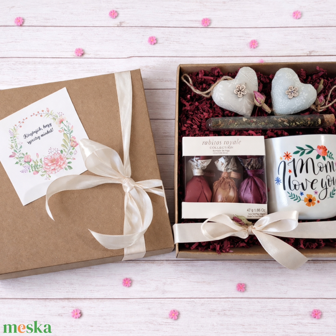 Ajándékdoboz anyák napjára - élelmiszer - gourmet ajándékcsomag - Meska.hu