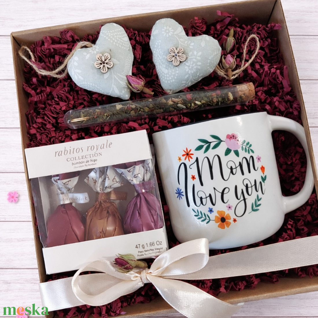 Ajándékdoboz anyák napjára - élelmiszer - gourmet ajándékcsomag - Meska.hu
