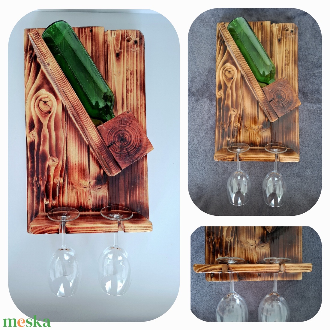 Bor tartó  - otthon & életmód - konyhafelszerelés, tálalás - tálalás - bortartó - Meska.hu