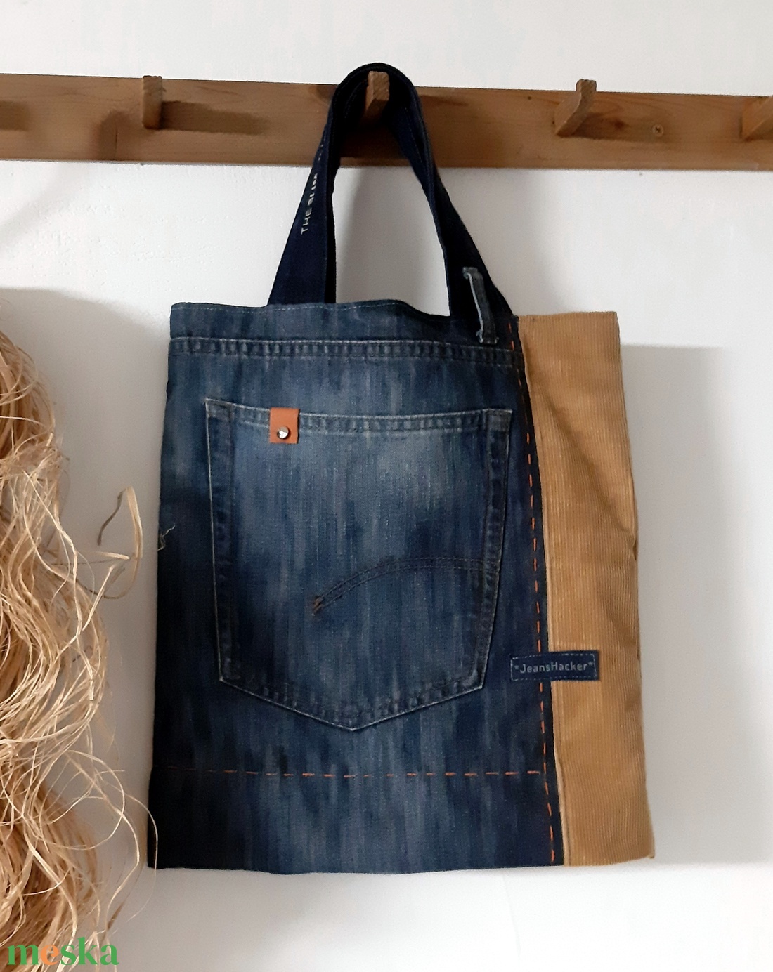 Farmer szatyor kordbársonnyal kombinálva - táska & tok - bevásárlás & shopper táska - shopper, textiltáska, szatyor - Meska.hu Farmer szatyor kordbársonnyal kombinálva - táska & tok - bevásárlás & shopper táska - shopper, textiltáska, szatyor - Meska.hu