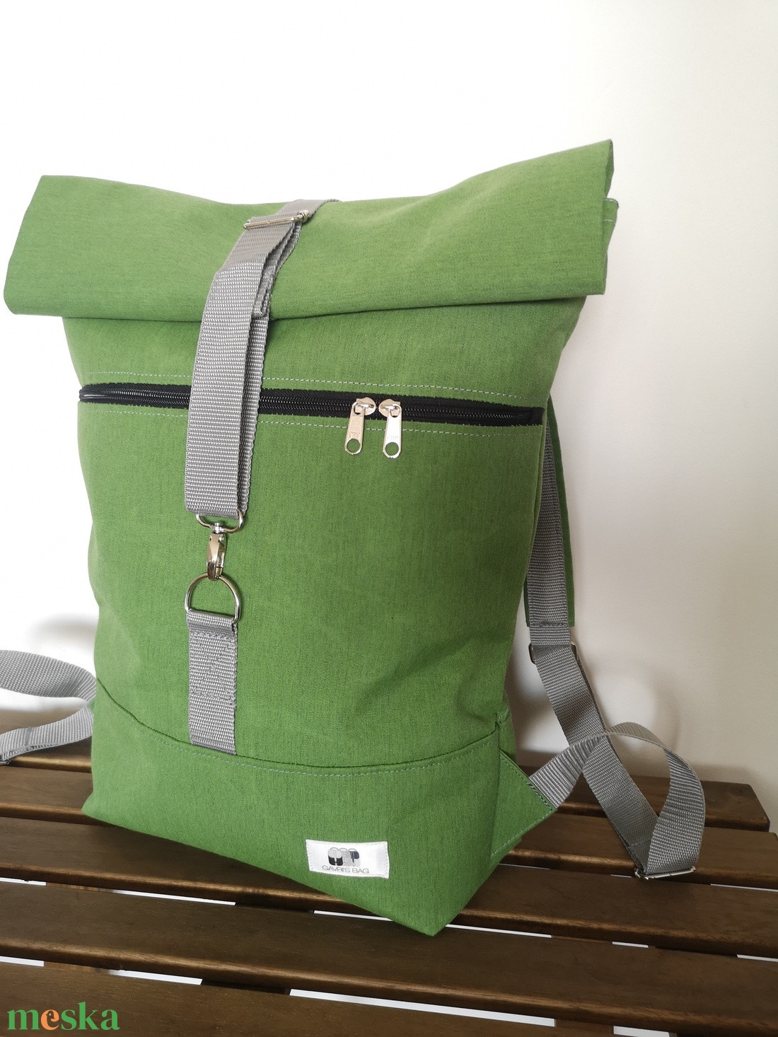 Zöld vízálló rolltop hátizsák - táska & tok - hátizsák - hátizsák - Meska.hu Zöld vízálló rolltop hátizsák - táska & tok - hátizsák - hátizsák - Meska.hu