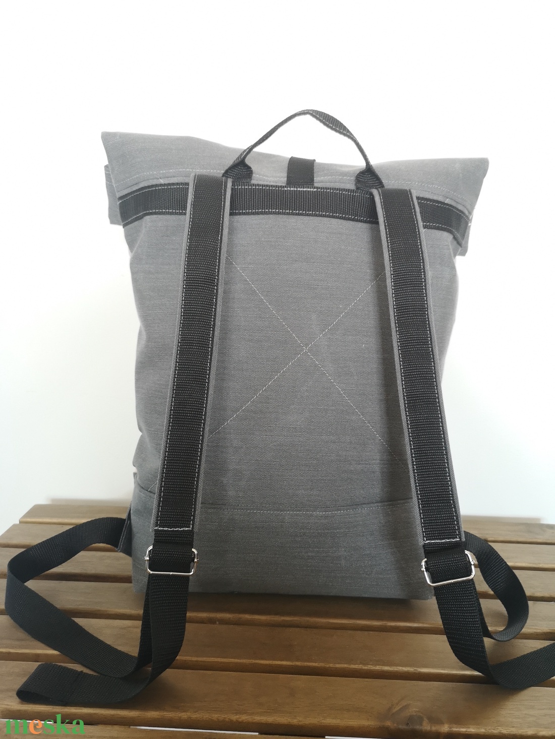 Púderrózsaszín-szürke vízálló rolltop hátizsák - táska & tok - hátizsák - roll top hátizsák - Meska.hu Púderrózsaszín-szürke vízálló rolltop hátizsák - táska & tok - hátizsák - roll top hátizsák - Meska.hu