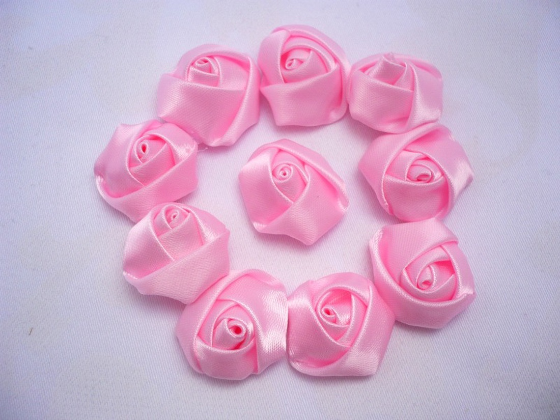 textil virág, szatén virág, textil rózsa, szatén rózsa, dekorációs kellék, felvarrható alapanyag - kellékek & szerszámok - vegyes alapanyag - Meska.hu