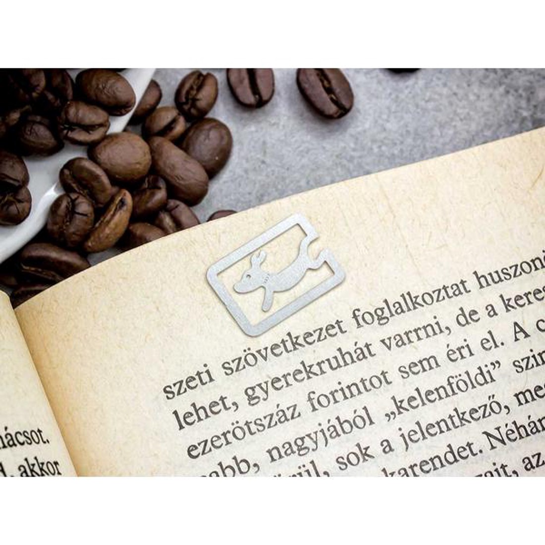 Szarvas oldaljelölő acél könyvjelző - könyv & zene - könyvjelző - Meska.hu