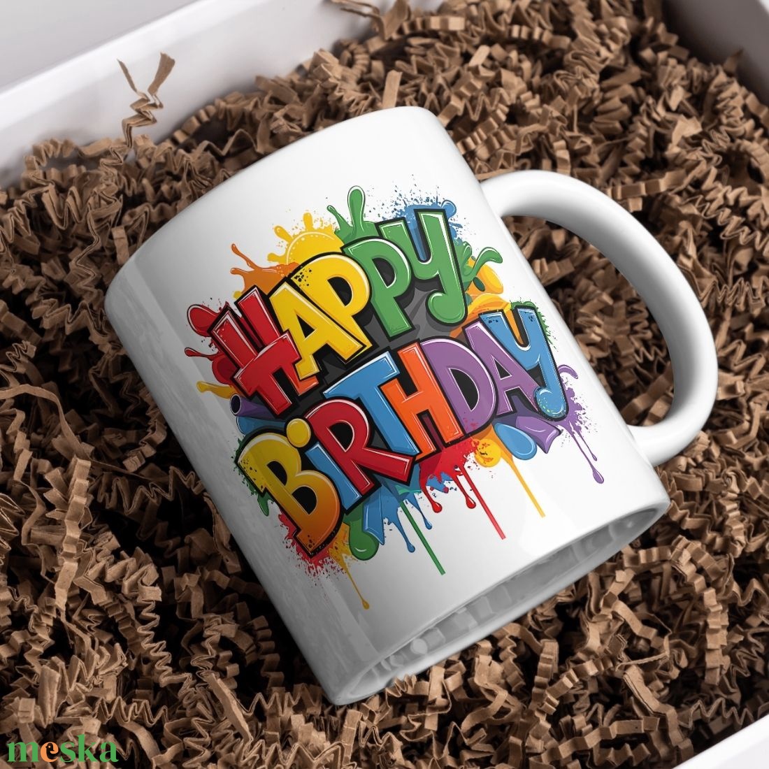 Születésnapos bögre - művészet - grafika & illusztráció - digitális - Meska.hu