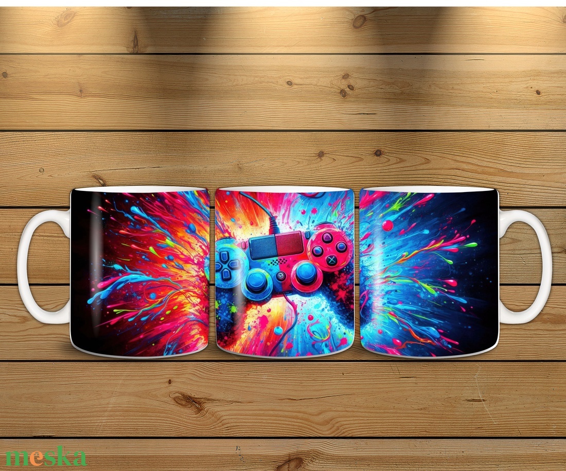 Gamer bögre - otthon & életmód - konyhafelszerelés, tálalás - tálalás - bögre & csésze - Meska.hu