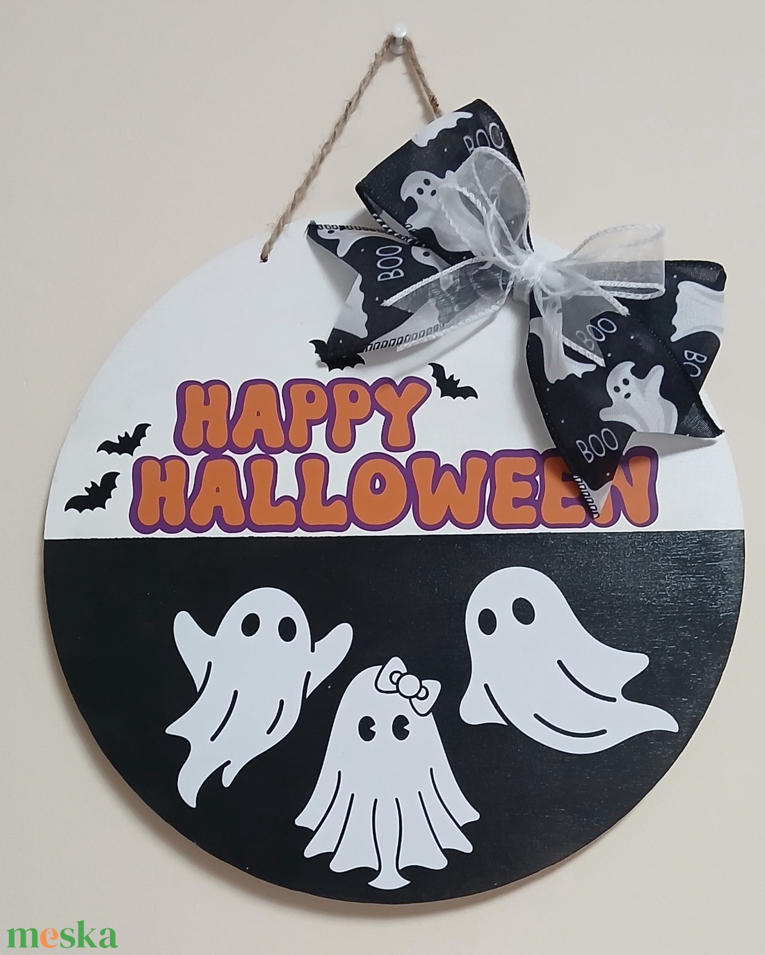  Halloween Kopogtató jellegű ajtó tábla - otthon & életmód - dekoráció - ajtó- és ablak dekoráció - ajtótábla - Meska.hu