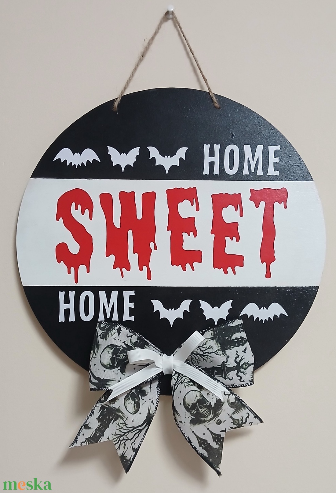  Halloween Kopogtató jellegű ajtó tábla - otthon & életmód - dekoráció - ajtó- és ablak dekoráció - ajtótábla - Meska.hu