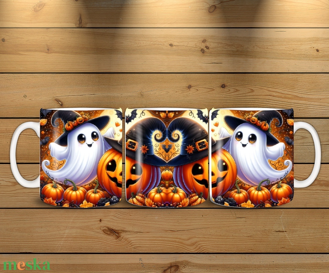Halloween bögre - művészet - grafika & illusztráció - digitális - Meska.hu