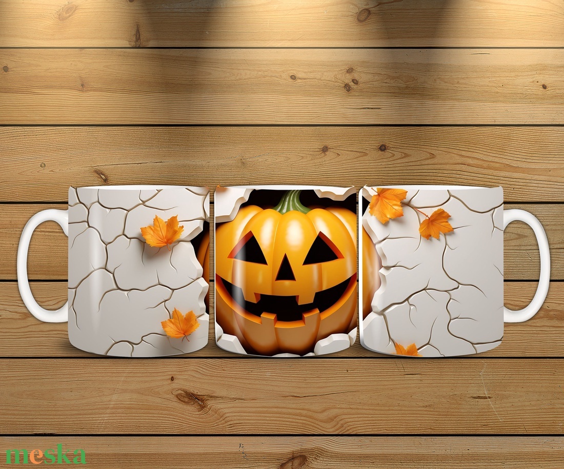Halloween bögre - művészet - grafika & illusztráció - digitális - Meska.hu
