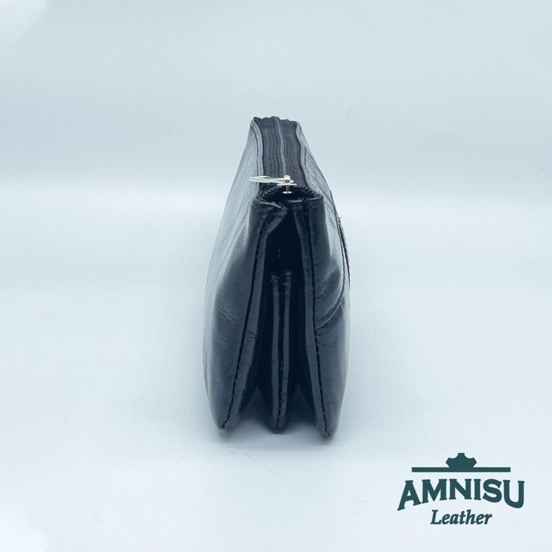 Fekete egyenes swarovski köves női pénztárca G8004 - táska & tok - pénztárca & más tok - pénztárca - női pénztárca - Meska.hu