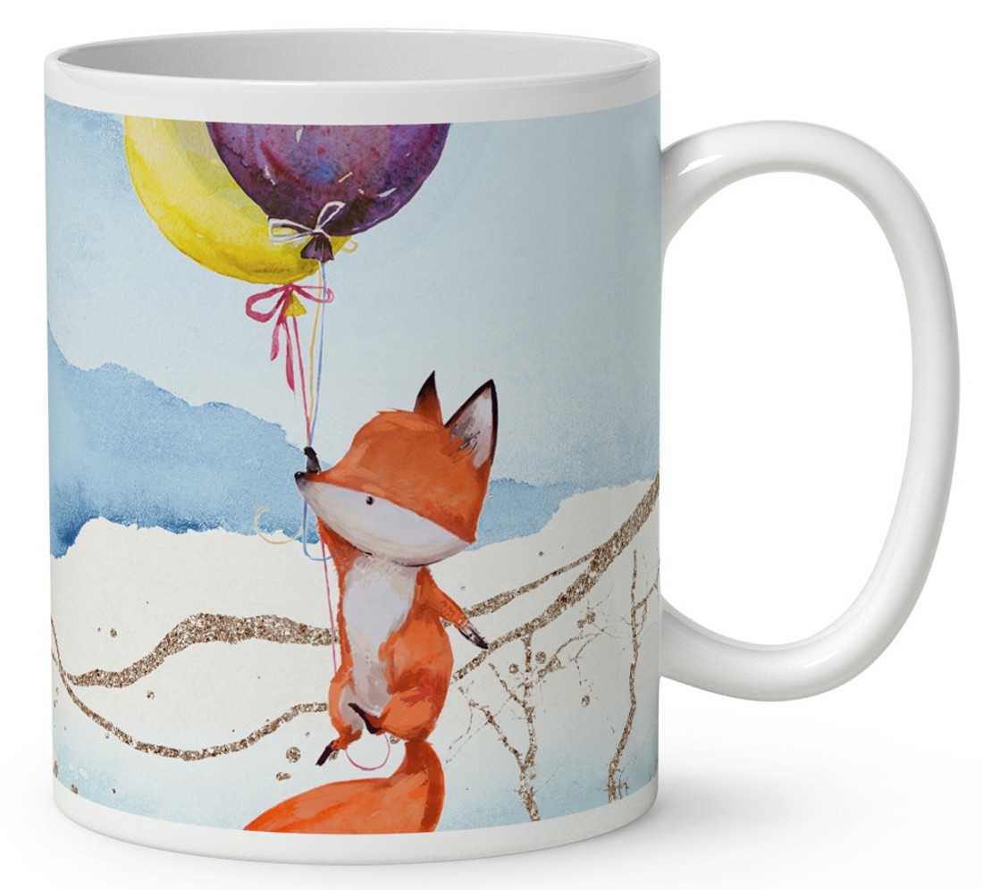 Kérd a Neveddel - Lufis Róka mintás bögre - otthon & életmód - konyhafelszerelés, tálalás - tálalás - bögre & csésze - Meska.hu