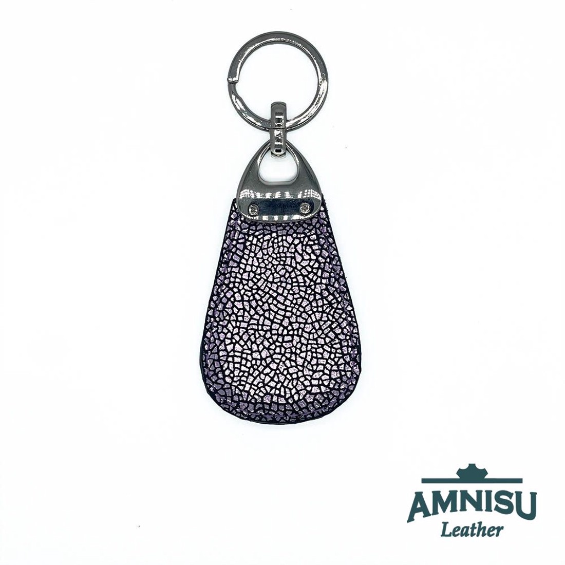 Metál lila mozaik mintás csepp alakú kristály köves kulcstartó H4028 - táska & tok - kulcstartó & táskadísz - kulcstartó - Meska.hu