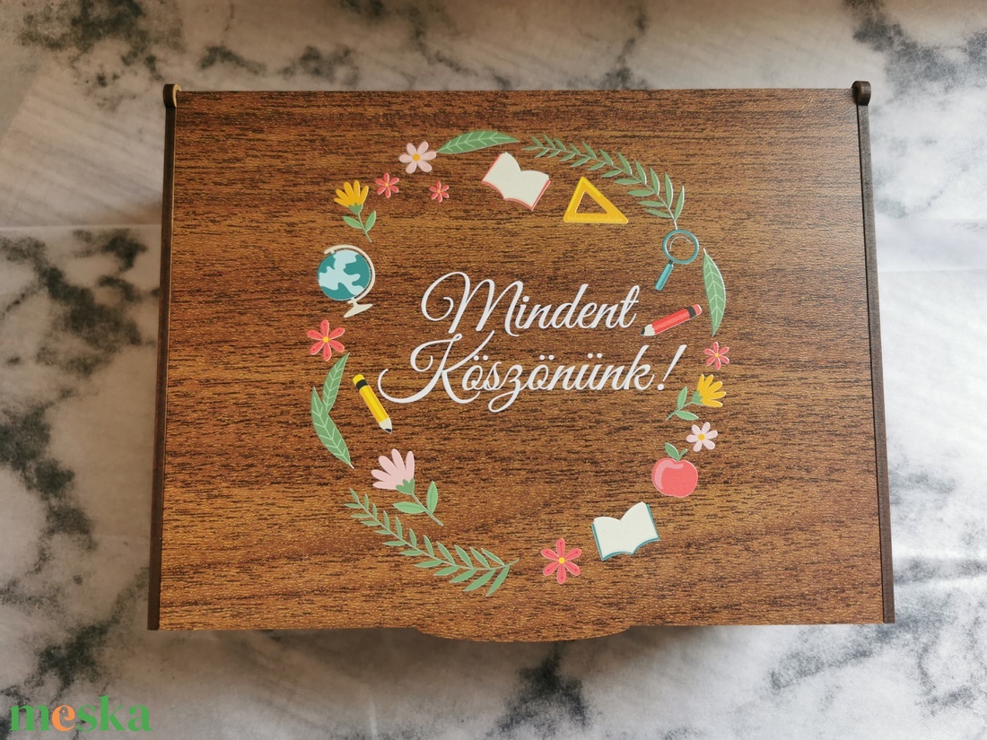 Mindent Köszönünk! - Nyomtatott fedeles ajándékátadó doboz - esküvő - emlék & ajándék - doboz - Meska.hu
