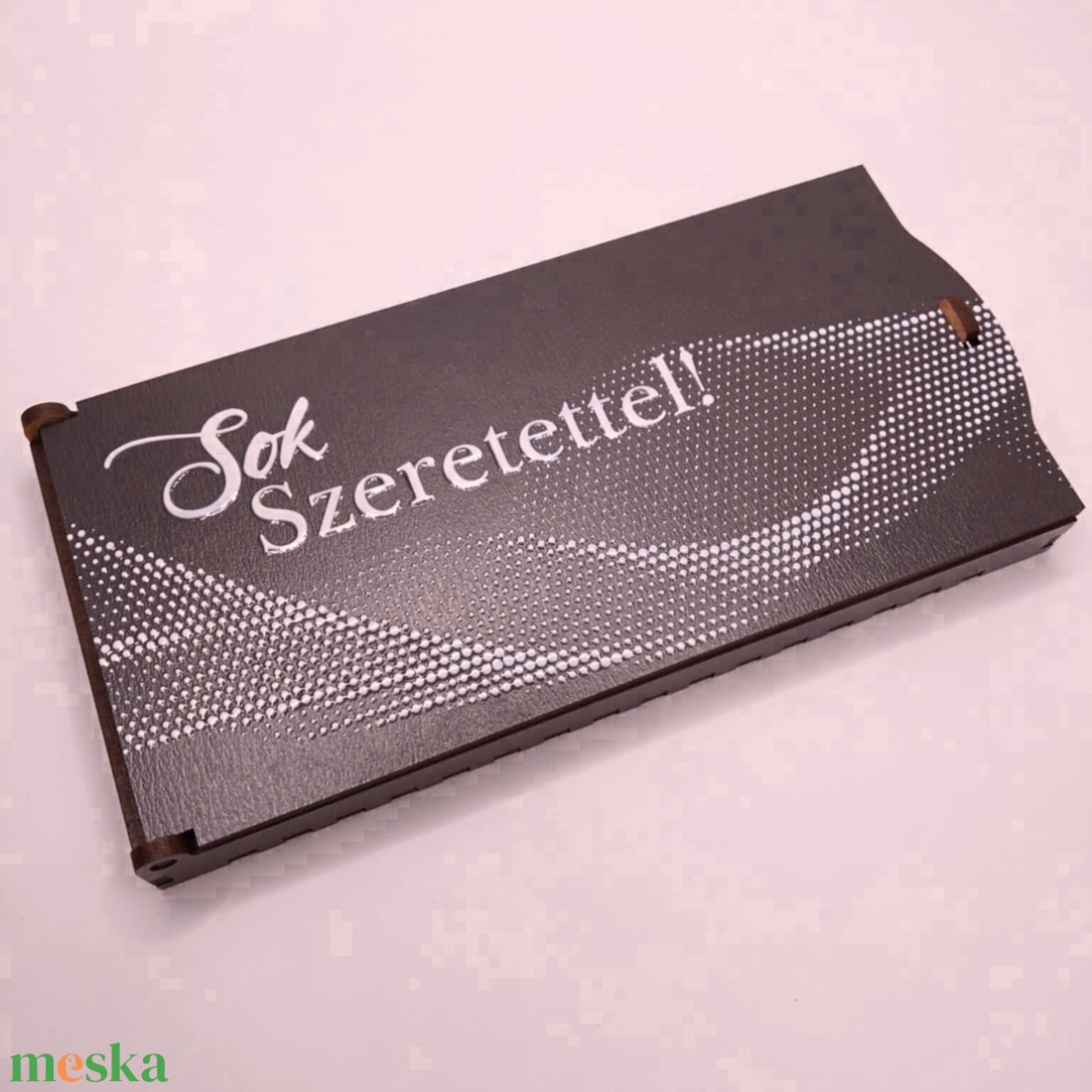Sok szeretettel pénzátadó doboz  UV nyomott, férfi - otthon & életmód - papír, írószer - ajándékozás kellékei - pénzátadó doboz - Meska.hu